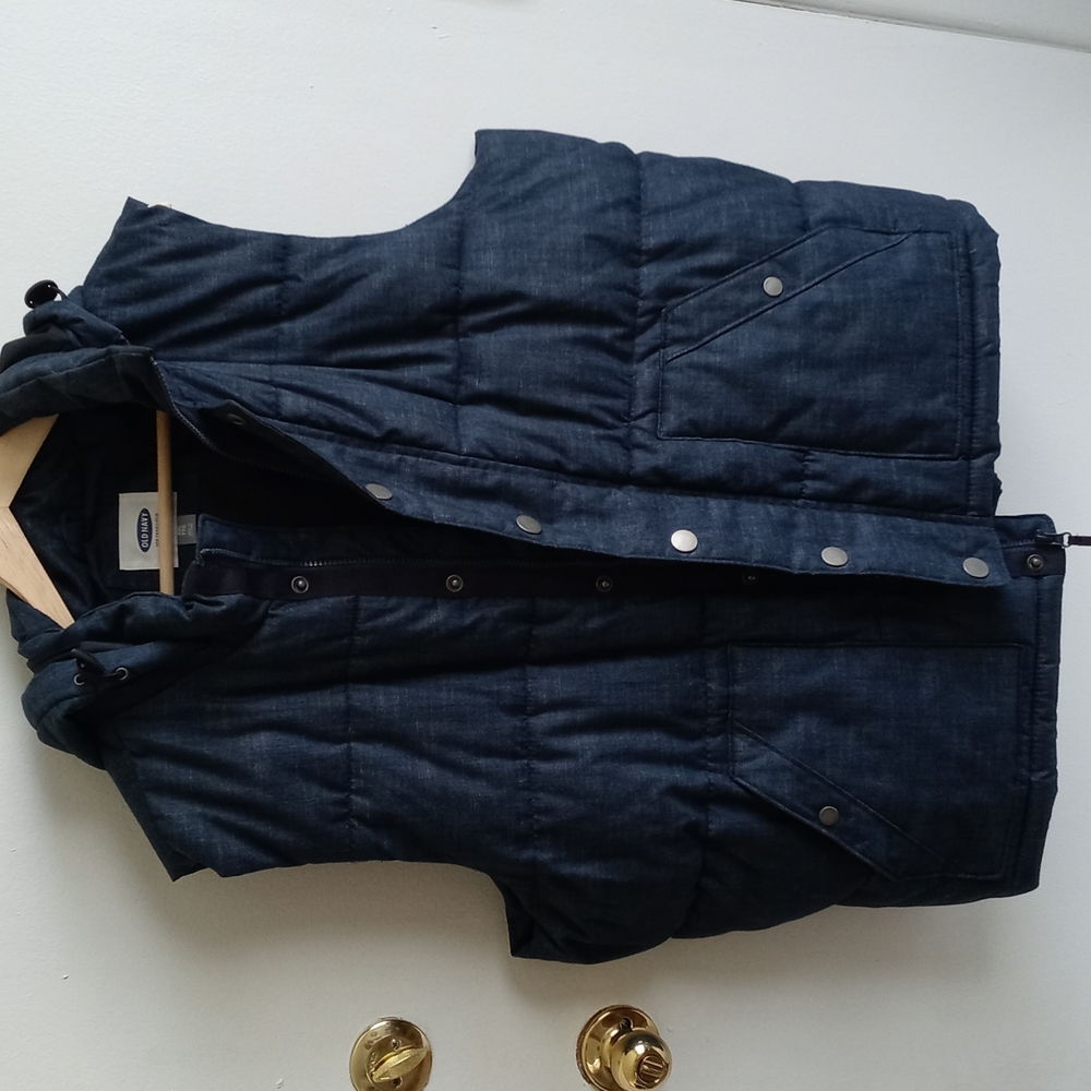 OLD NAVY hooded down vest MENS XXL